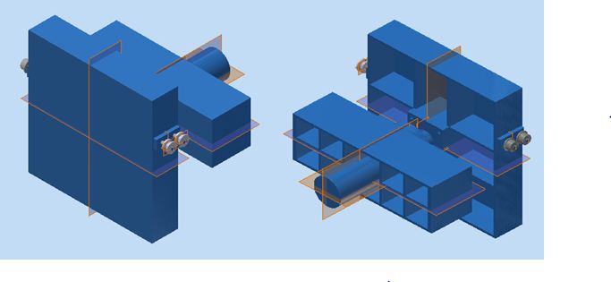 cụm gối di động máy ép bùn khung bản