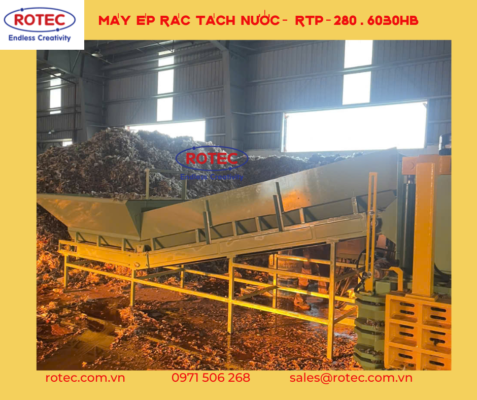 Máy Ép Rác Tách Nước